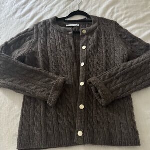 Abercrombie cable knit sweater cardigan